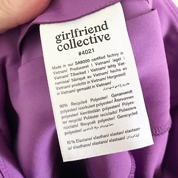 Girlfriend collective Leggings Yoga Training Dancing Pilates Crossfit Purple XS - Picture 12 of 13
